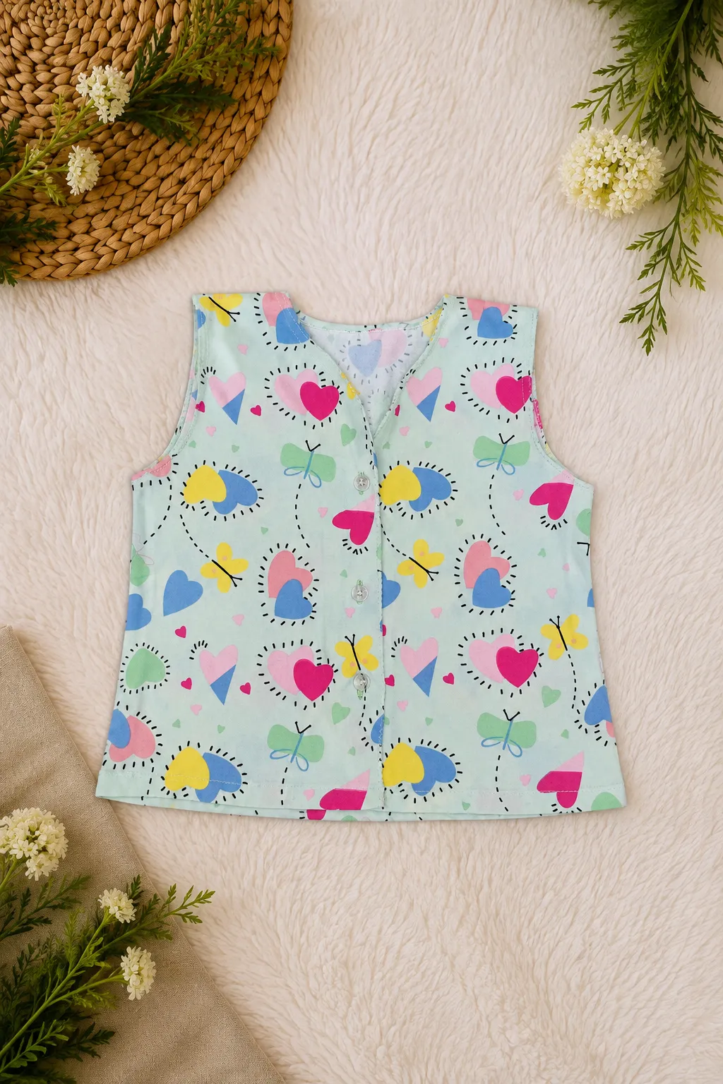 Newborn Girls Kids Dress 5 Pcs Combo MKNBDC-951 view 2