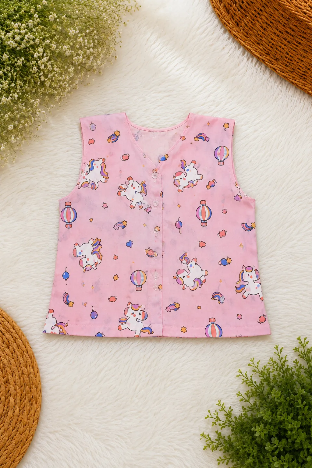 Newborn Girls Kids Dress 5 Pcs Combo MKNBDC-951 view 5